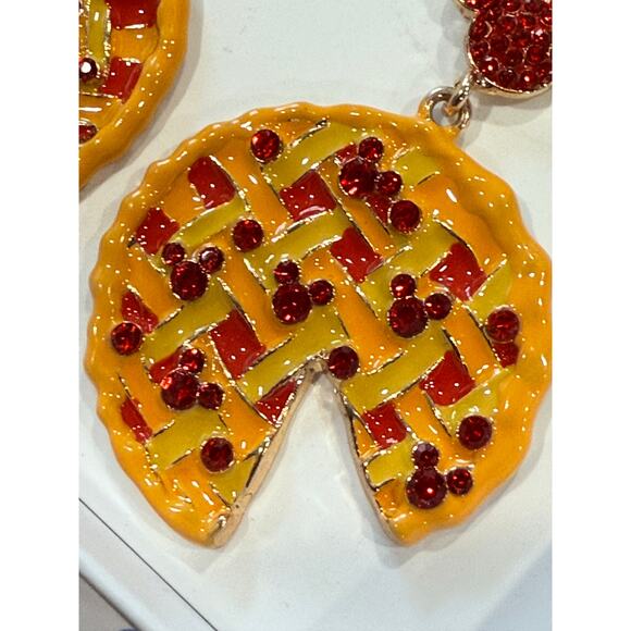 NIB Disney x Baublebar Cherry Pie Earrings Mickey Mouse Hidden Gems 2024 Fall - Picture 8 of 13